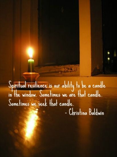 candle window spiritual resilience